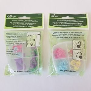 Knitting Accessory Set & Quick Locking Stitch Marker Set